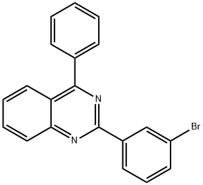 2-(3-溴苯基)-4-苯基喹唑啉 结构式