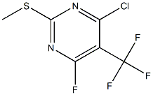 4-氯-6-氟-2-(甲硫基)-5-(三氟甲基)嘧啶, 115441-09-3, 结构式