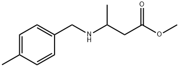 methyl 3-{[(4-methylphenyl)methyl]amino}butanoate Struktur