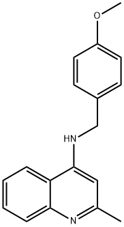 (4-Methoxy-benzyl)-(2-methyl-quinolin-4-yl)-amine 结构式