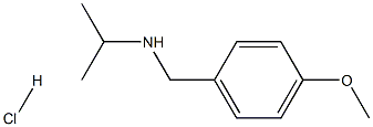[(4-methoxyphenyl)methyl](propan-2-yl)amine hydrochloride 结构式