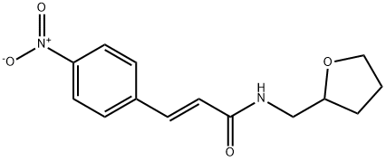 (E)-3-(4-nitrophenyl)-N-(oxolan-2-ylmethyl)prop-2-enamide,1164529-89-8,结构式