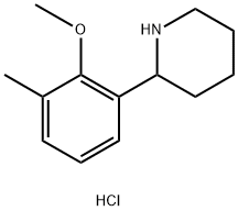 2-(2-甲氧基-3-甲基苯基)哌啶盐酸盐, 1177355-76-8, 结构式
