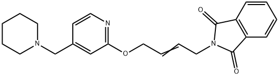 2-(4-((4-(piperidin-1-ylmethyl)pyridin-2-yl)oxy)but-2-en-1-yl)isoindoline-1,3-dione|(Z)-2-(4-((4-(哌啶-1-基甲基)吡啶-2-基)氧代)丁-2-烯-1-基)异二氢吲哚-1,3-二酮