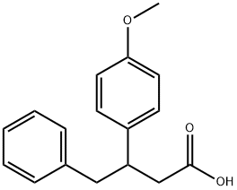 3-(4-methoxyphenyl)-4-phenylbutanoic acid Structure