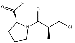 D-Proline, 1-[(2S)-3-mercapto-2-methyl-1-oxopropyl]- Structure