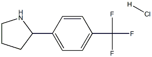 2-(4-(TRIFLUOROMETHYL)PHENYL)PYRROLIDINE HCL 化学構造式