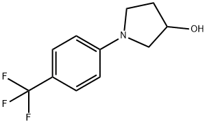 1-(4-(Trifluoromethyl)phenyl)pyrrolidin-3-ol 化学構造式
