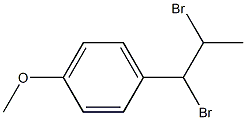Benzene,1-(1,2-dibromopropyl)-4-methoxy- Structure