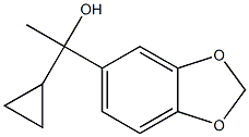 1-(1,3-benzodioxol-5-yl)-1-cyclopropylethanol Structure