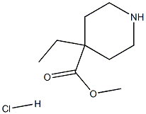 methyl 4-ethyl-4-piperidinecarboxylate hydrochloride Struktur