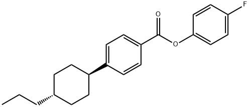 Benzoic acid, 4-(trans-4-propylcyclohexyl)-, 4-fluorophenyl ester Structure