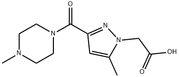 1210824-49-9 [5-Methyl-3-(4-methyl-piperazine-1-carbonyl)-pyrazol-1-yl]-acetic acid