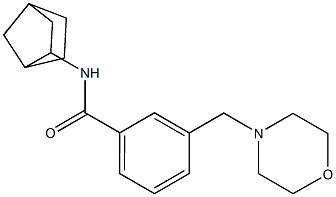 N-(3-bicyclo[2.2.1]heptanyl)-3-(morpholin-4-ylmethyl)benzamide Structure