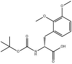 (R)-2-((叔丁氧基羰基)氨基)-3-(2,3-二甲氧基苯基)丙酸 结构式