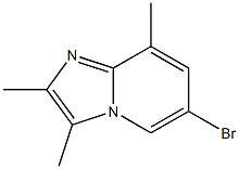 6-bromo-2,3,8-trimethylimidazo[1,2-a]pyridine 化学構造式