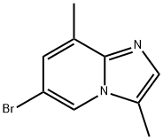 6-bromo-3,8-dimethylimidazo[1,2-a]pyridine Struktur