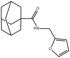 N-(2-furylmethyl)-1-adamantanecarboxamide,121768-40-9,结构式