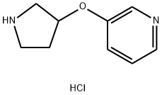 3-pyrrolidin-3-yloxypyridine:hydrochloride Structure