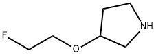 3-(2-Fluoro-ethoxy)-pyrrolidine Struktur