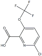 6-chloro-3-(trifluoromethoxy)picolinic acid Struktur