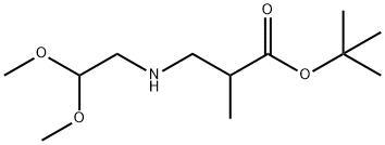 tert-butyl 3-[(2,2-dimethoxyethyl)amino]-2-methylpropanoate, 1221341-84-9, 结构式