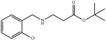 tert-butyl 3-{[(2-chlorophenyl)methyl]amino}propanoate Struktur