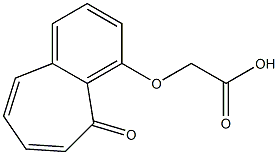 Acetic acid,2-[(5-oxo-5H-benzocyclohepten-4-yl)oxy]- Struktur