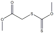 Acetic acid, [(methoxythioxomethyl)thio]-, methyl ester Structure