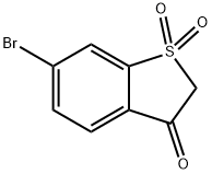 6-溴苯并噻吩-3(2H) - 酮1,1-二氧化物, 1240288-81-6, 结构式