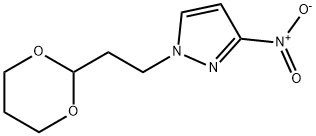 1-[2-(1,3-dioxan-2-yl)ethyl]-3-nitro-1H-pyrazole, 1240566-55-5, 结构式