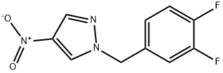 1-[(3,4-difluorophenyl)methyl]-4-nitro-1H-pyrazole Structure