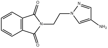 2-[2-(4-amino-1H-pyrazol-1-yl)ethyl]-2,3-dihydro-1H-isoindole-1,3-dione Struktur