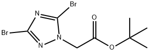 tert-butyl 2-(3,5-dibromo-1H-1,2,4-triazol-1-yl)acetate 结构式