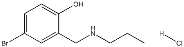 4-bromo-2-[(propylamino)methyl]phenol hydrochloride Structure