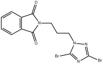 2-[3-(3,5-dibromo-1H-1,2,4-triazol-1-yl)propyl]-2,3-dihydro-1H-isoindole-1,3-dione Structure