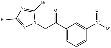 2-(3,5-dibromo-1H-1,2,4-triazol-1-yl)-1-(3-nitrophenyl)ethan-1-one|2-(3,5-dibromo-1H-1,2,4-triazol-1-yl)-1-(3-nitrophenyl)ethan-1-one