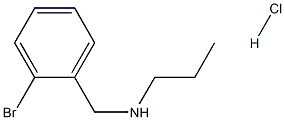 N-[(2-bromophenyl)methyl]propan-1-amine:hydrochloride 结构式