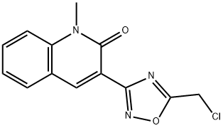 1242281-78-2 3-(5-Chloromethyl-[1,2,4]oxadiazol-3-yl)-1-methyl-1H-quinolin-2-one