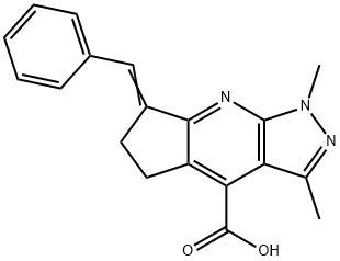 1242336-37-3 7-Benzylidene-1,3-dimethyl-1,5,6,7-tetrahydro-1,2,8-triaza-s-indacene-4-carboxylic acid