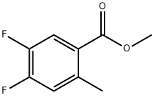 4,5-二氟-2-甲基苯甲酸甲酯 结构式