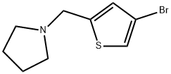1-((4-bromothiophen-2-yl)methyl)pyrrolidine Structure