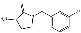 3-氨基-1-(3-氯苄基)吡咯烷-2-酮,1249779-20-1,结构式