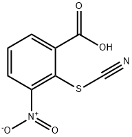 2-(cyanosulfanyl)-3-nitrobenzoic acid 化学構造式