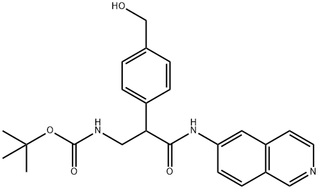tert-butyl (2-(4-(hydroxymethyl)phenyl)-3-(isoquinolin-6-ylamino)-3-oxopropyl)carbamate