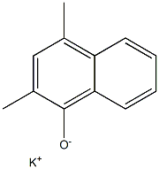 1-Naphthalenol, 2,4-dimethyl-, potassium salt,125541-06-2,结构式