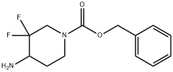 BENZYL 4-AMINO-3,3-DIFLUOROPIPERIDINE-1-CARBOXYLATE Struktur
