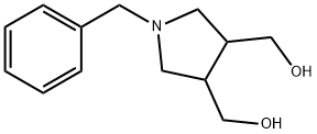 1-BENZYL-4-(HYDROXYMETHYL)PYRROLIDIN-3-YL]METHANOL, 1256106-48-5, 结构式