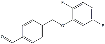 4-[(2,5-difluorophenoxy)methyl]benzaldehyde Struktur