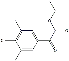 Ethyl 4-chloro-3,5-dimethylbenzoylformate Structure